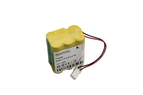 AKKUmed NiMH Akku passend für Datrend Oxitest Plus 7 Pulsoximeter - 7,2V 2200mAh 43x28x49 mm