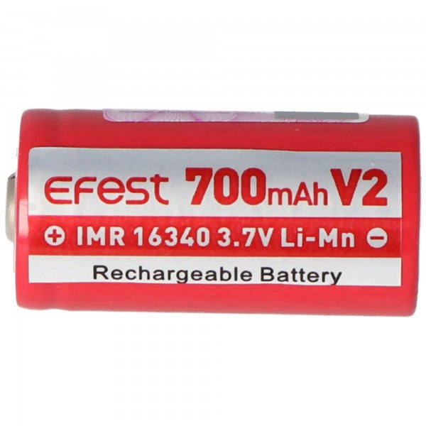 Efest IMR 16340 V2 3,7V 700mAh Pluspol erhöht Li-Mn Akku