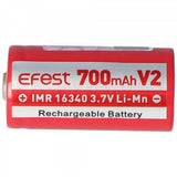 Efest IMR 16340 V2 3,7V 700mAh Pluspol erhöht Li-Mn Akku