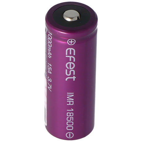 Efest Purple IMR18500 3,7V 1000mAh Button Top ungeschützt Li-Ion Akku
