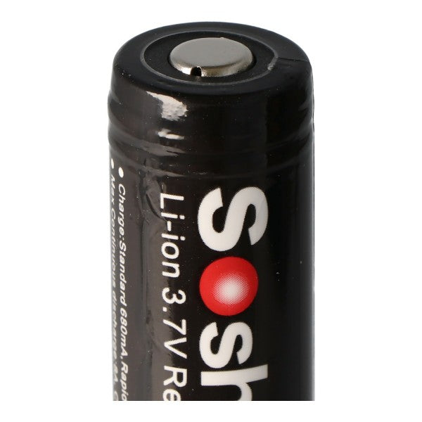 Soshine 18650 3400mAh 3,6V-3,7V Li-Ion Akku PCB geschützt Panasonic Zelle