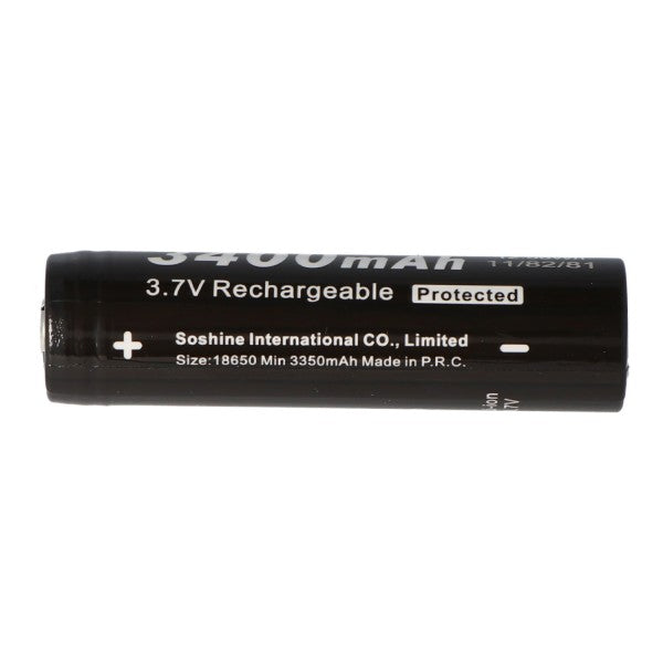 Soshine 18650 3400mAh 3,6V-3,7V Li-Ion Akku PCB geschützt Panasonic Zelle