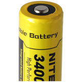 NiteCore Li-Ion-Akku 18650 - 3400mAh, 3,7V - NL189 - Abmessungen Ø 18mm x 69,14mm