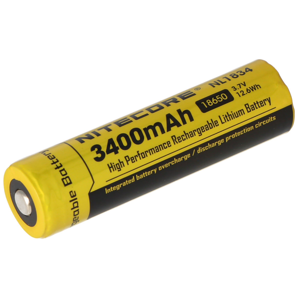 NiteCore Li-Ion-Akku 18650 - 3400mAh, 3,7V - NL189 - Abmessungen Ø 18mm x 69,14mm