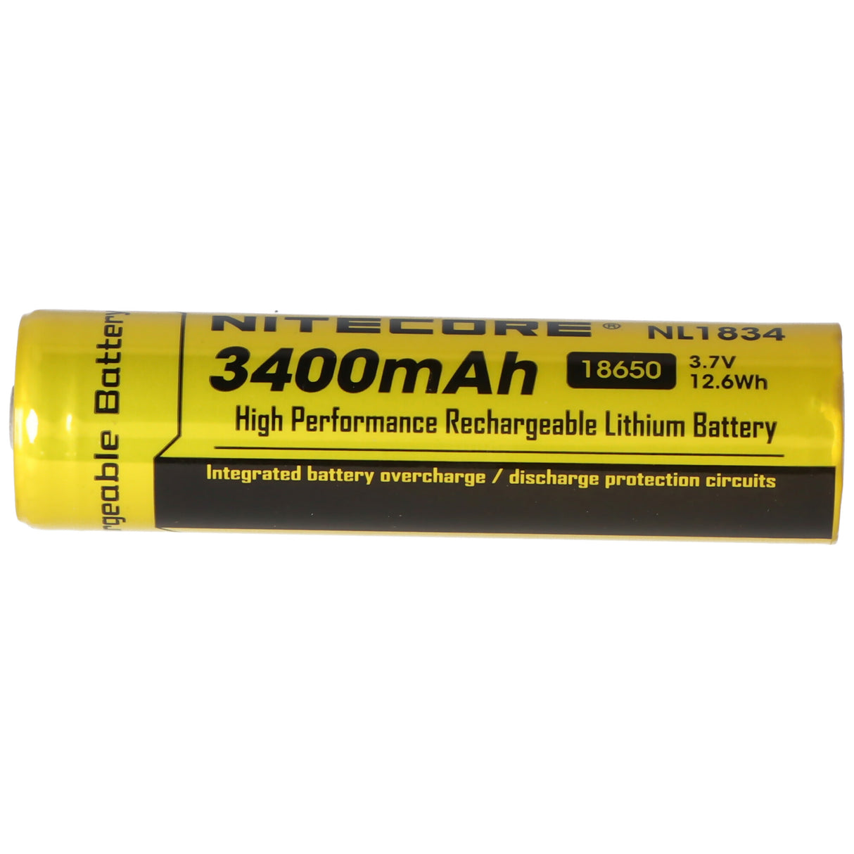 NiteCore Li-Ion-Akku 18650 - 3400mAh, 3,7V - NL189 - Abmessungen Ø 18mm x 69,14mm