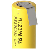 A123 APR18650M-A1 1100mAh 3,3V LiFePo4 Akku Lötfahne Z-Form