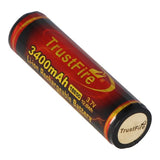 Trustfire 18650 3400mAh 3,6V - 3,7V PCB geschützter Li-Ion-Akku