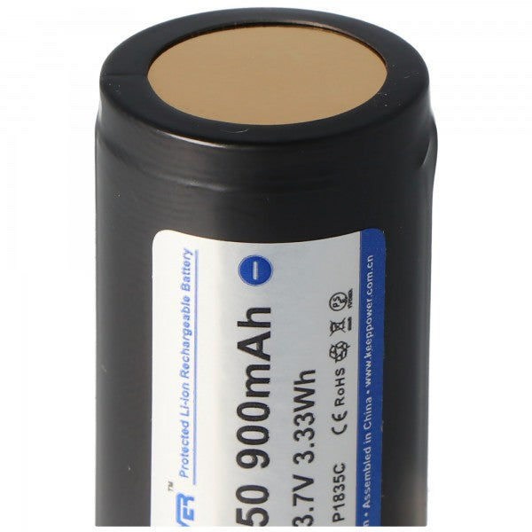 Keeppower 18350 3,7V 900mAh geschützt Li-Ion Akku