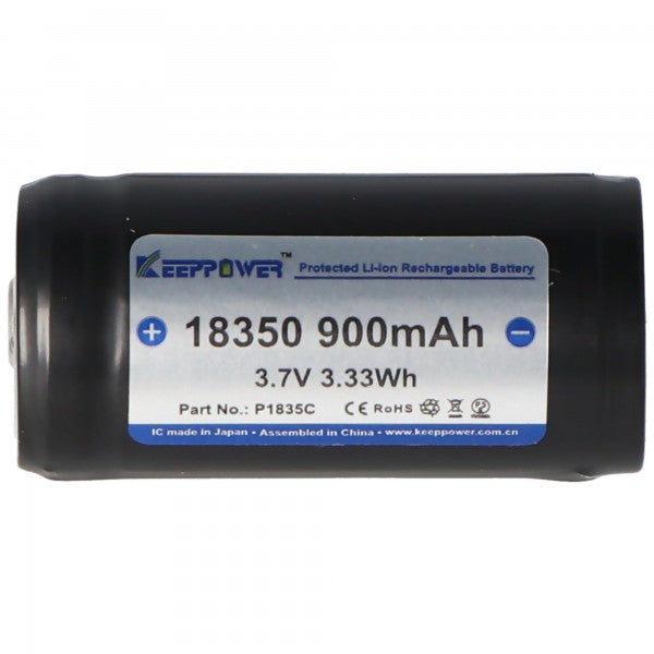 Keeppower 18350 3,7V 900mAh geschützt Li-Ion Akku
