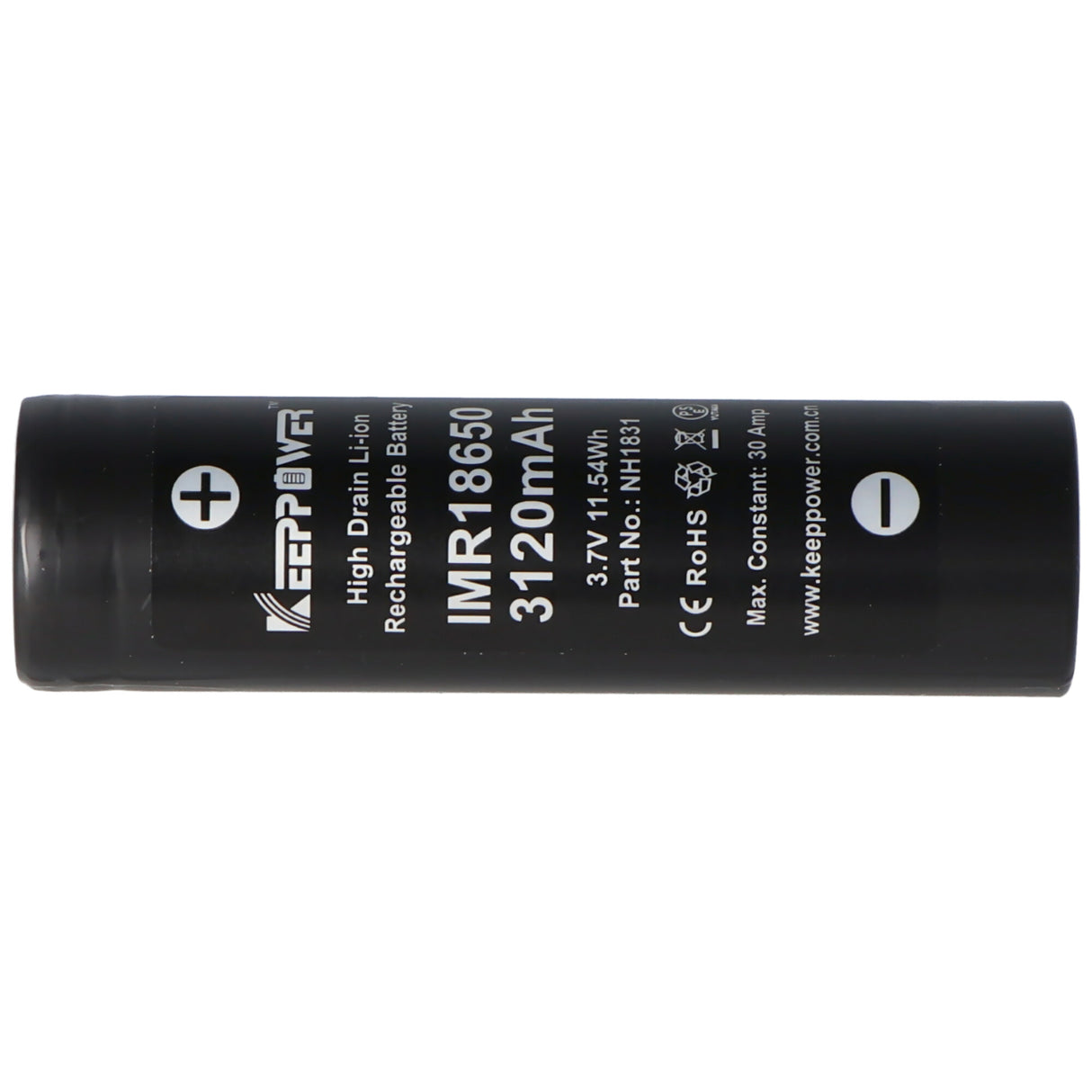 Keeppower IMR18650 3,7V 3120mAh US18650VTC6 Li-Ion Akku