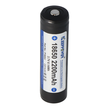 Keeppower 18650 2200mAh 3,7V Li-Ion Akku geschützt