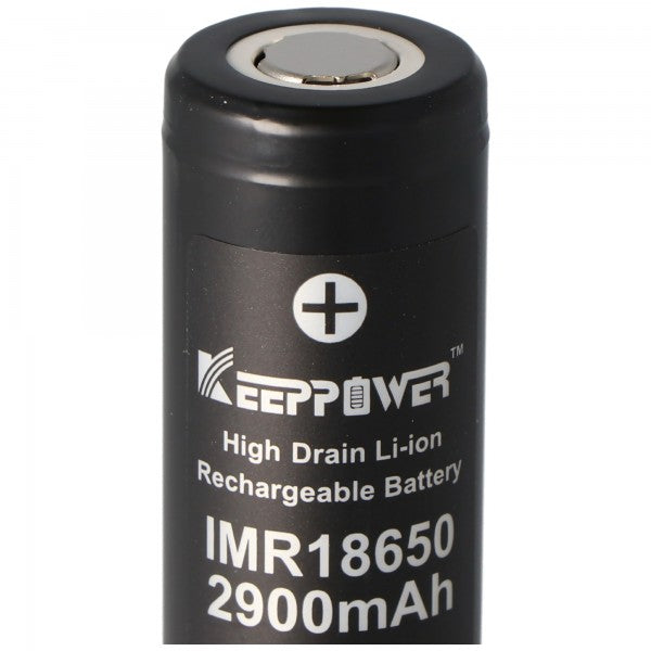 Keeppower IMR18650 3,7V 2900mAh 10A (Flat Top)  Li-Ion Akku