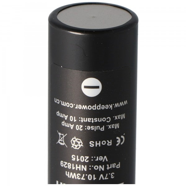 Keeppower IMR18650 3,7V 2900mAh 10A (Flat Top)  Li-Ion Akku