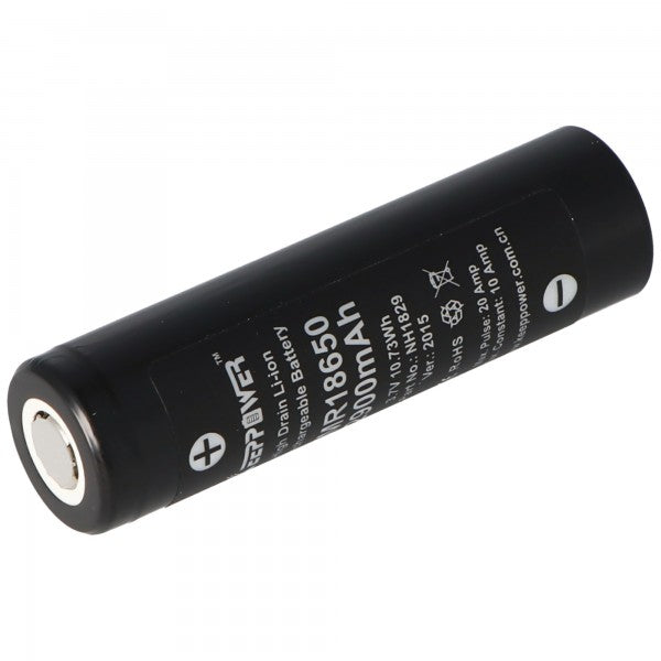 Keeppower IMR18650 3,7V 2900mAh 10A (Flat Top)  Li-Ion Akku