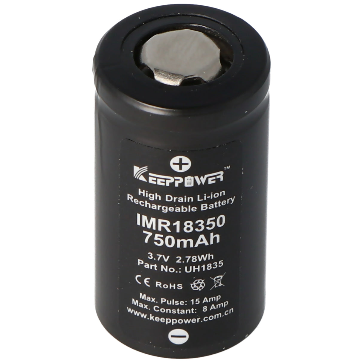 Keeppower IMR18350 3,7V 750mAh Li-Ion Akku