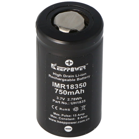 Keeppower IMR18350 3,7V 750mAh Li-Ion Akku