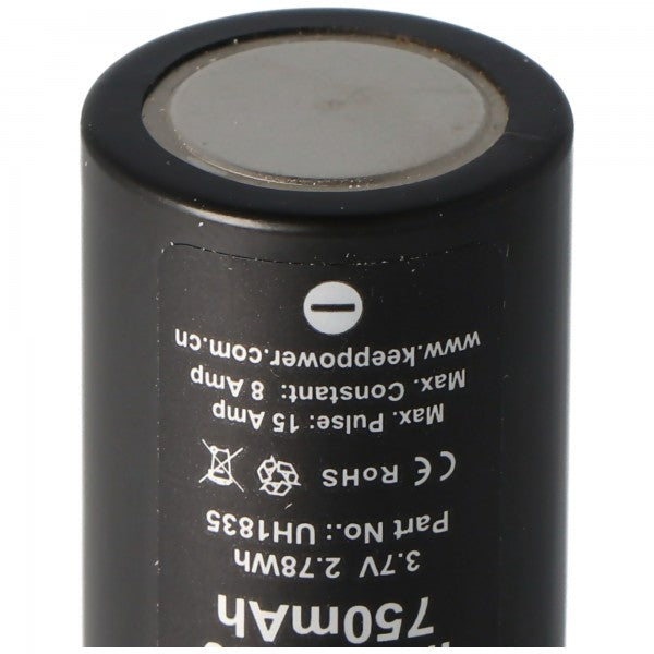 Keeppower IMR18350 3,7V 750mAh Li-Ion Akku