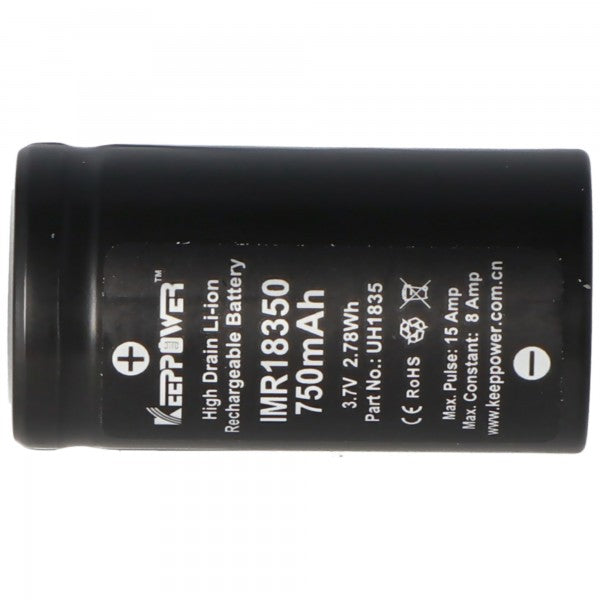 Keeppower IMR18350 3,7V 750mAh Li-Ion Akku