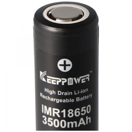 Keeppower IMR18650 3500mAh, 3,6V - 3,7V Li-Ion  Akku Flat Top