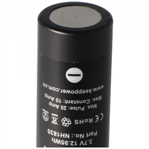 Keeppower IMR18650 3500mAh, 3,6V - 3,7V Li-Ion  Akku Flat Top