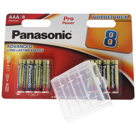 "ALL YOU NEED"-Paket mit 8x Panasonic AA Batterien, 8x Panasonic AAA Batterien und 2x Aufbewahrungsboxen