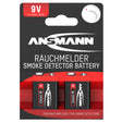 ANSMANN Alkaline Batterie E / 6LR61, 2 Stück