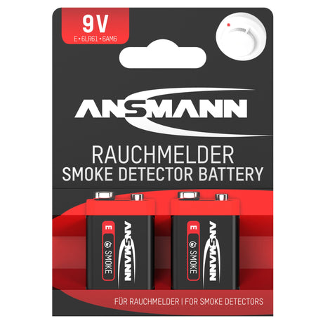 ANSMANN Alkaline Batterie E / 6LR61, 2 Stück