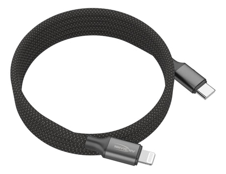 ANSMANN Magnetisches 4in1 Ladekabel – USB-A / USB-C auf USB-C oder Lightning, 120 cm
