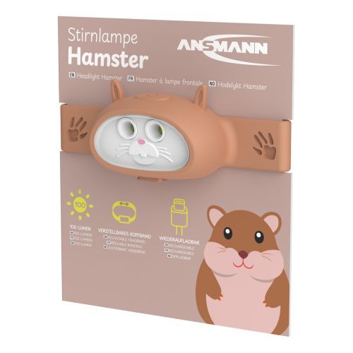 ANSMANN Silikon Headlight Hamster, Kinderstirnlampe