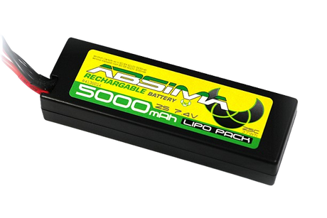Absima LiPo 2S 5000mAh ,4V-25C Hardcase TAM-Stecker