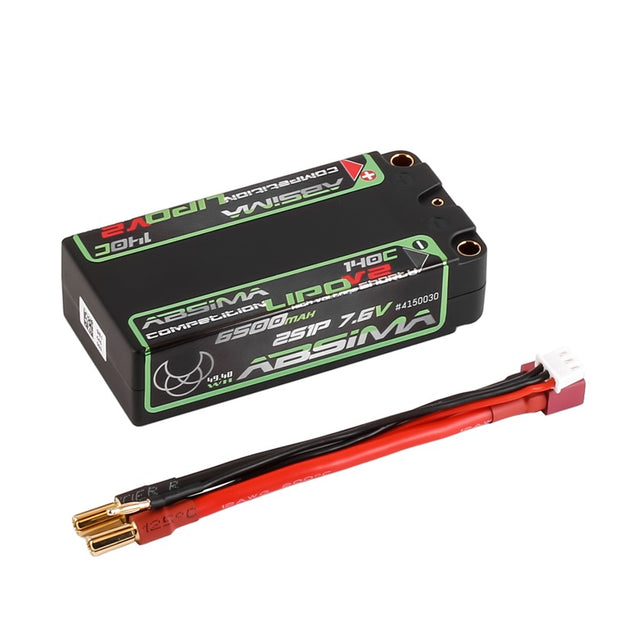 Absima Comp. Shorty LiPo 7.6V 140C/2S1P HC 6500mAh 5mm