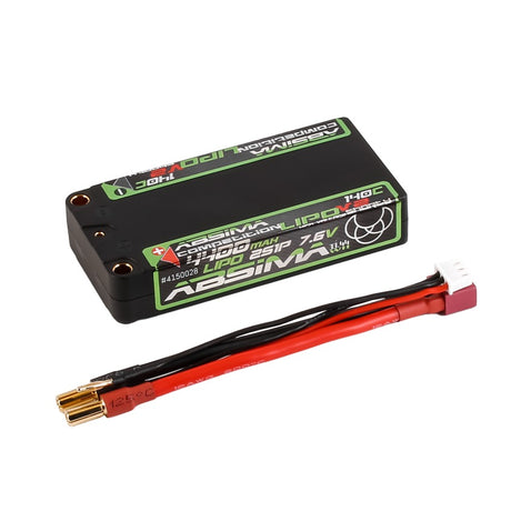 Absima Kompakter Shorty LiPo-Akku 7,6 V 140C/2S1P HC 4400mAh 5mm