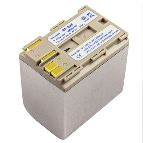 AccuCell Akku passend für Canon BP-535, 4200mAh Silber