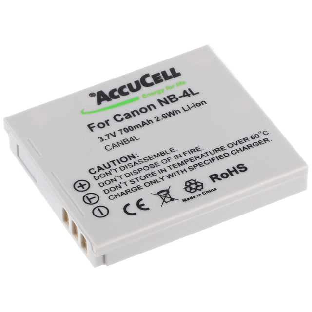 AccuCell Akku passend für Canon NB-4L Akku