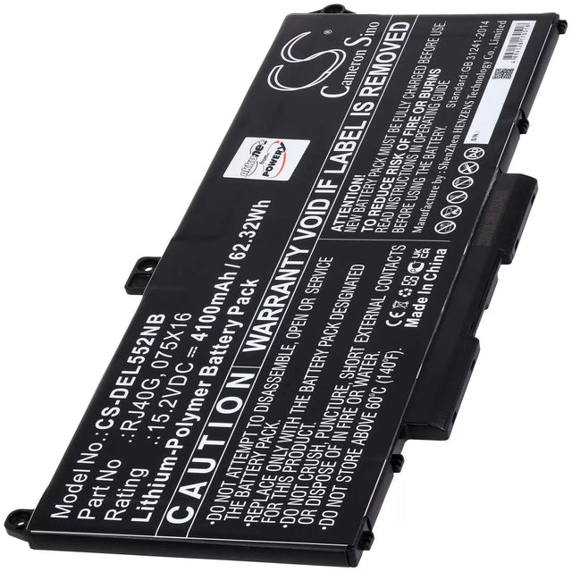 AccuCell Akku passend für Laptop Dell Latitude 15 5520, Precision 15 3560, Typ 075X16, Typ RJ40G - 15,2V - 4100 mAh