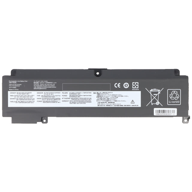 AccuCell Akku passend für Lenovo Thinkpad T460s, Li-Polymer Akku 11,4 Volt 2105mAh