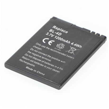 AccuCell Akku passend für Nokia BL-4D Akku mit 1200mAh, passend für Nokia N97 mini