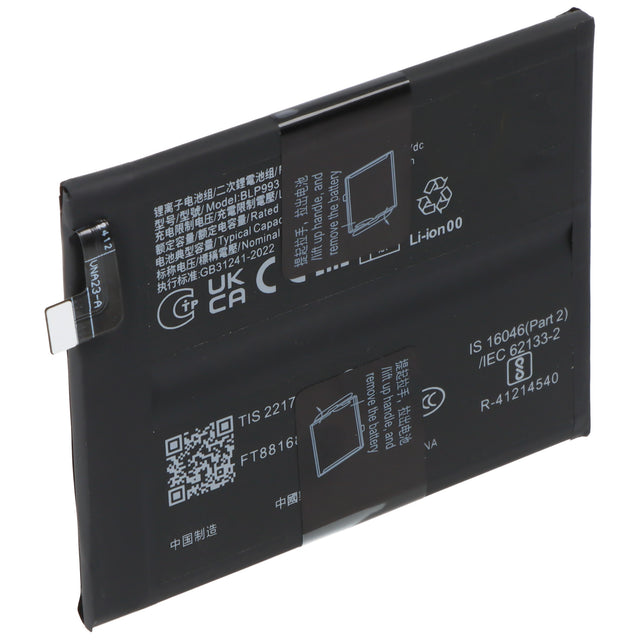 AccuCell Akku passend für OPPO Reno 11 Pro, Li-Polymer, 3,85V, 4600mAh, 17,7Wh