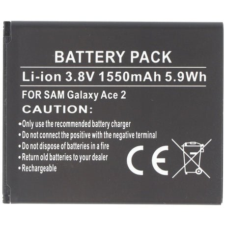 AccuCell Akku passend für Samsung Handy Galaxy Ace 2, Samsung GT-I8160 Akku EB425161LU