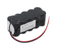 AccuCell Notleuchtenakku NiMH 12V 1800mAh F2x5 Sub-C mit 200mm Kabel