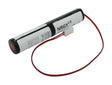AccuCell Notleuchtenakku NiMH 3,6V 1800mAh L1x3 Sub-C mit 300mm Kabel und Stecker