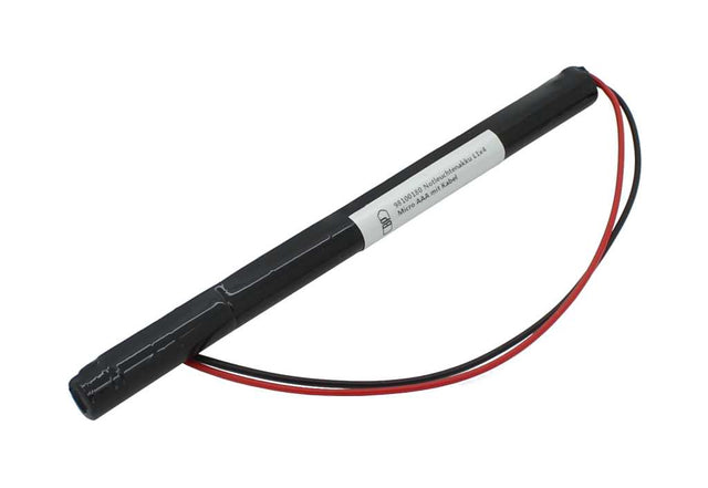 AccuCell Notleuchtenakku NiMH 4,8V 600mAh L1x4 Micro AAA mit 200mm Kabel