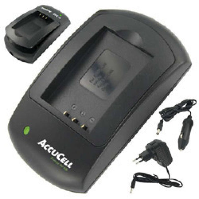 AccuCell Schnell-Ladegerät passend für Kodak Klic-7005 Akku