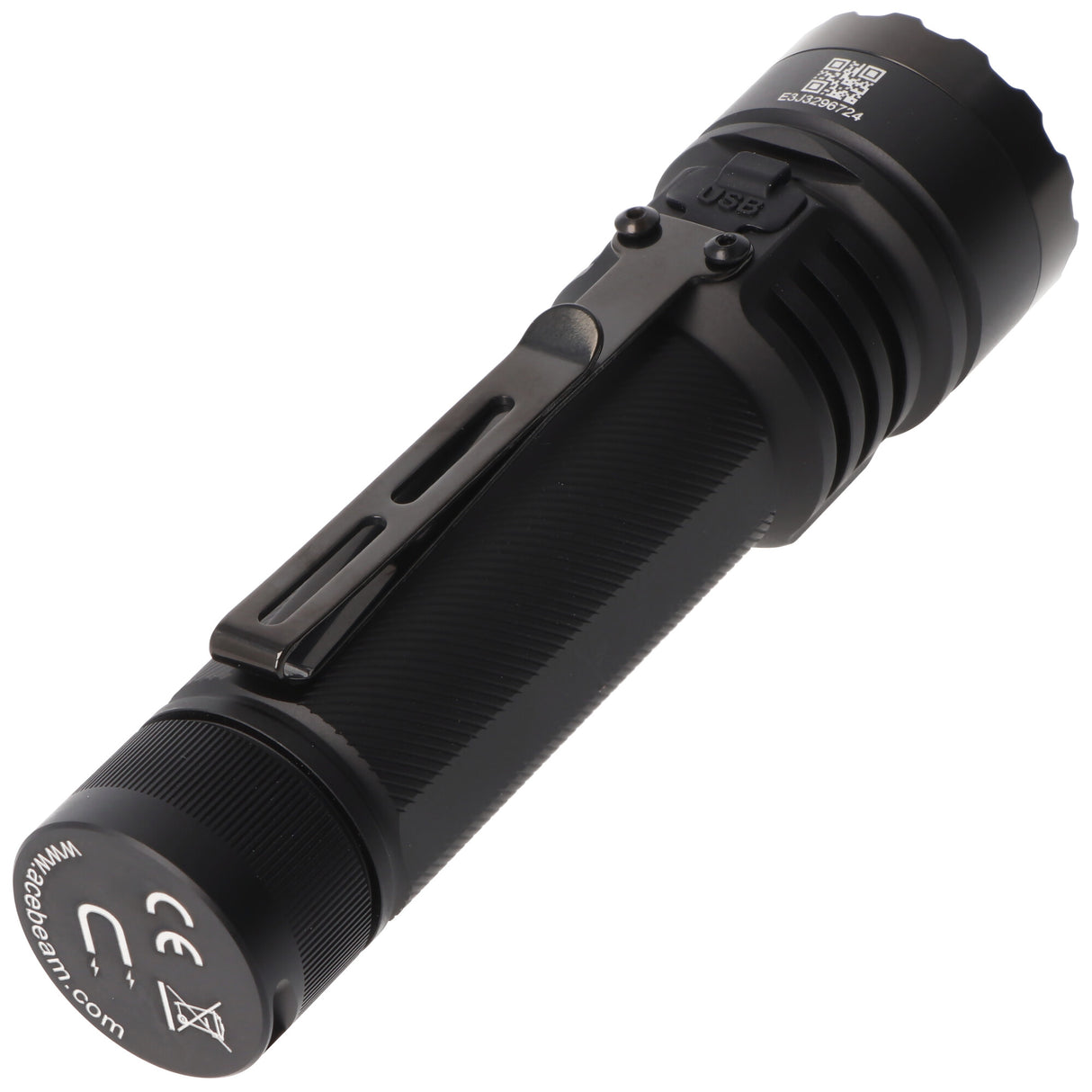 AceBeam E75 Quad Core LED Taschenlampe schwarz
