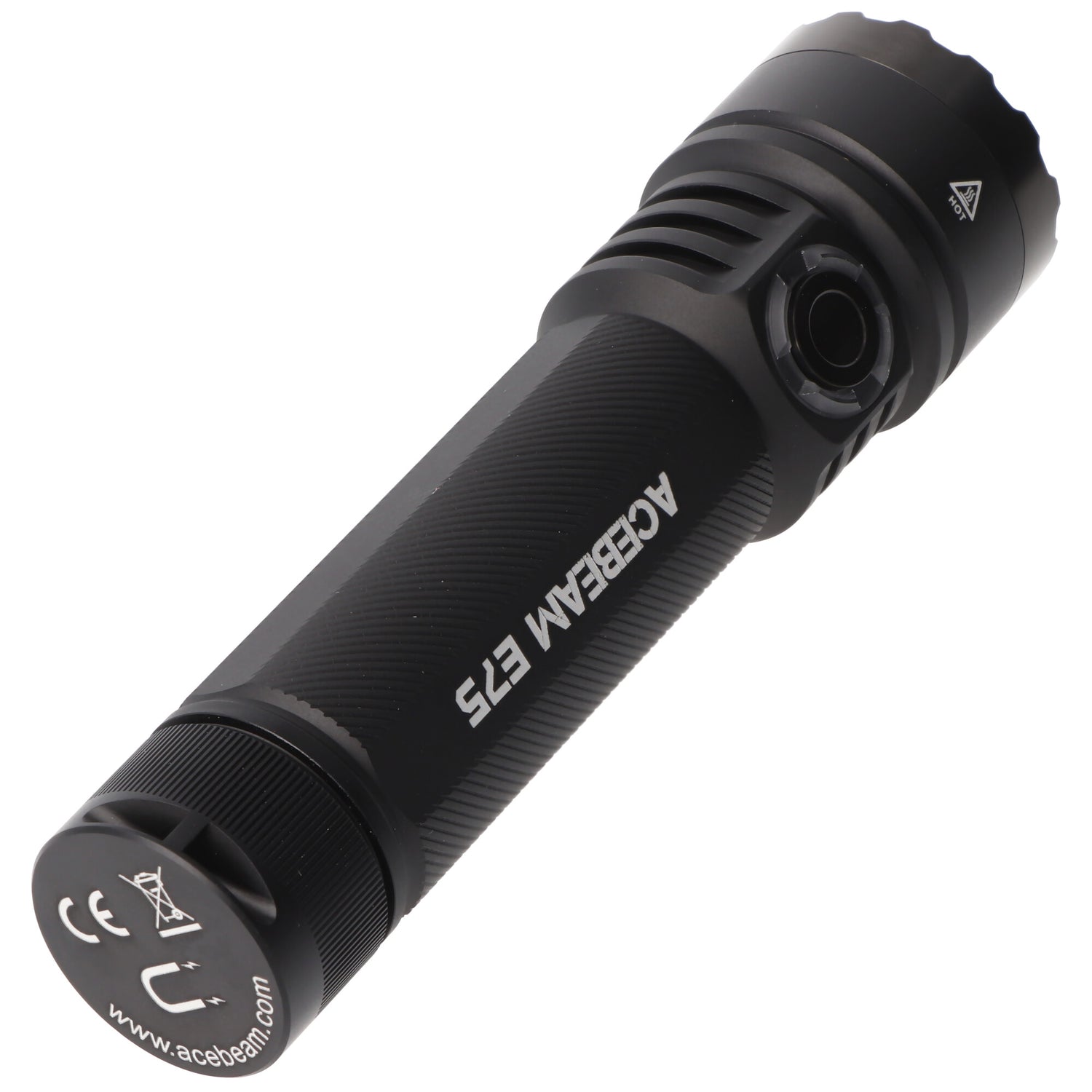 AceBeam E75 Quad Core LED Taschenlampe schwarz