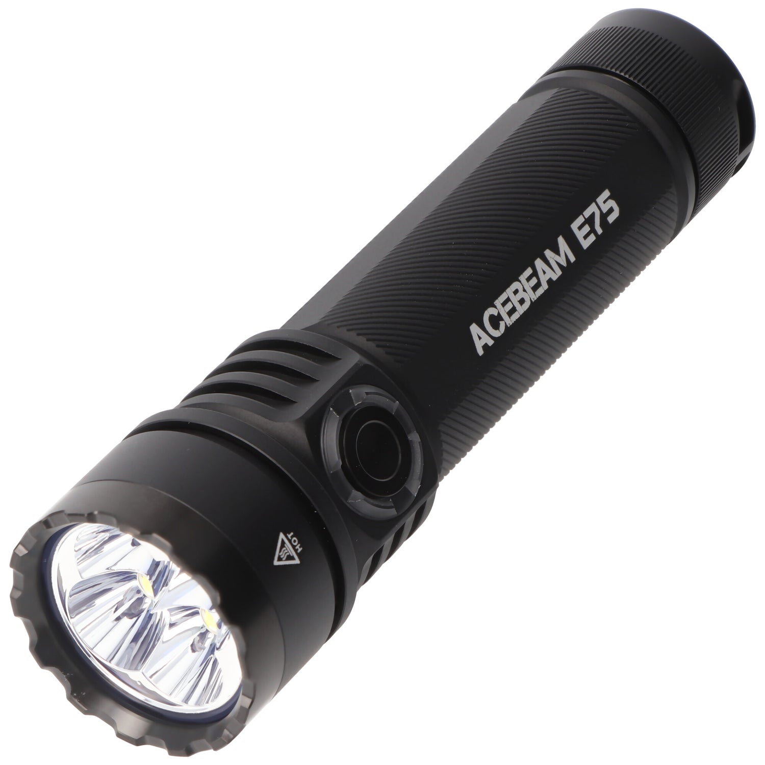 AceBeam E75 Quad Core LED Taschenlampe schwarz