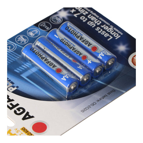 AgfaPhoto Micro AAA Alkaline Batterie LR03 4er Pack Platinum