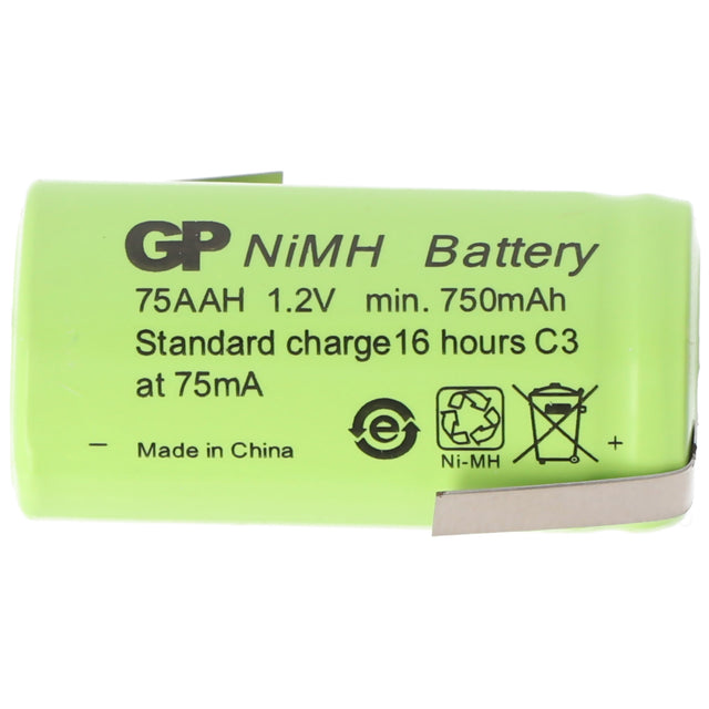Akku 2/3AA NiMH-Akku mit Lötfahne Z-Form 650mAh