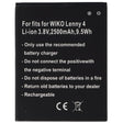 Akku nur passend für den WIKO Lenny 4 Akku 3913, Lenny 4 Plus, Harry Li-Ion, 3,8 Volt 2500mAh, 9,5Wh, removable