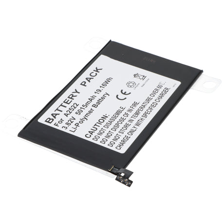 AccuCell Akku passend für A2522 für Mac Apple iPad mini 6, A2567, Li-Polymer, 3,82V, 5015mAh, 19,2Wh, built-in